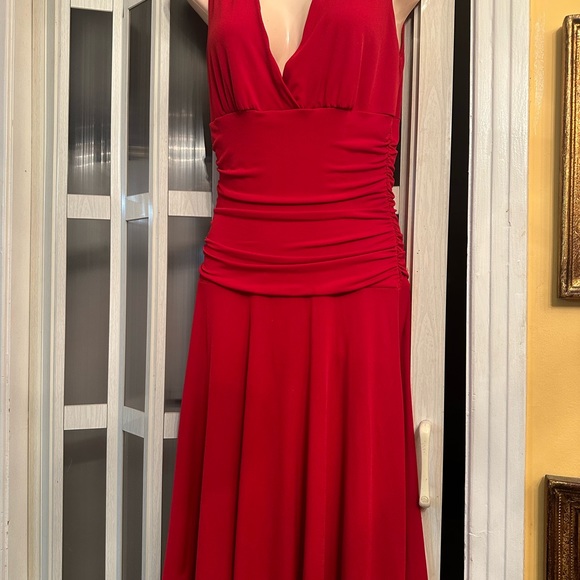 Splendid Red salsa style dress size M, bell skirt - Picture 3 of 16